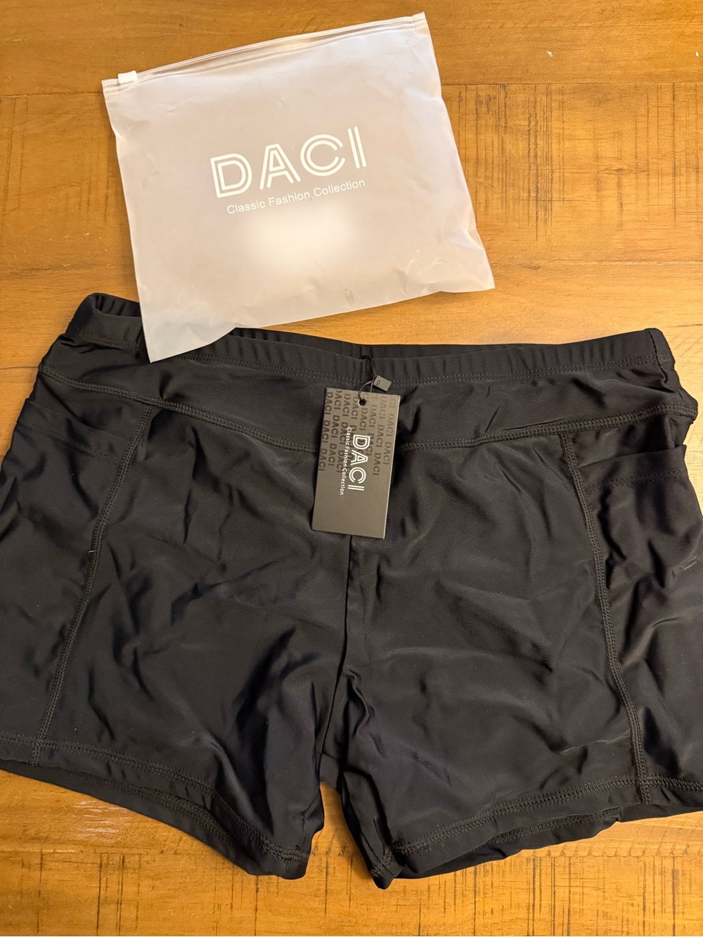 Daci Women High Waisted Swim Shorts - 3” Inseam Boyshort with Pockets